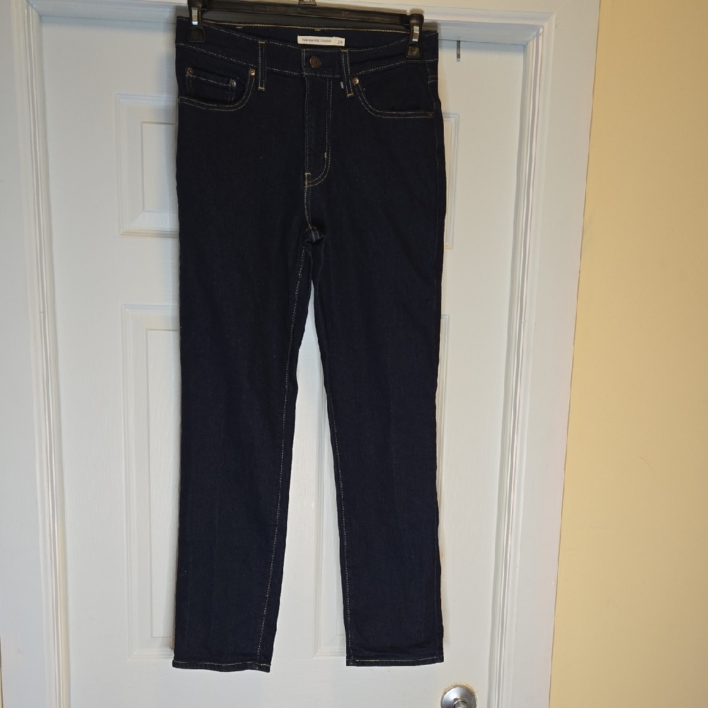 Levi's Dark Blue Straight Leg Jeans